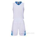Basketbol üniforma tasarımı düz basketbol formaları seti
